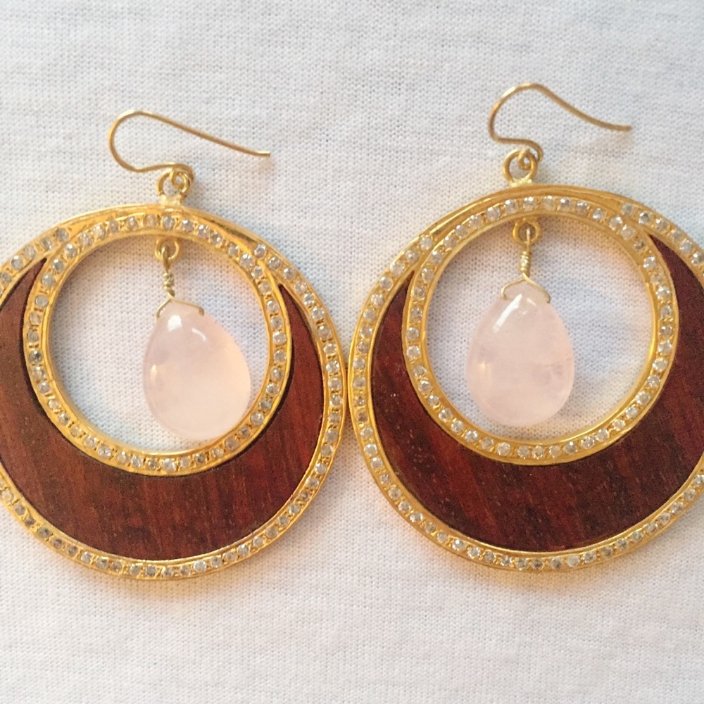 Isharya Rosewood Hoop Earrings